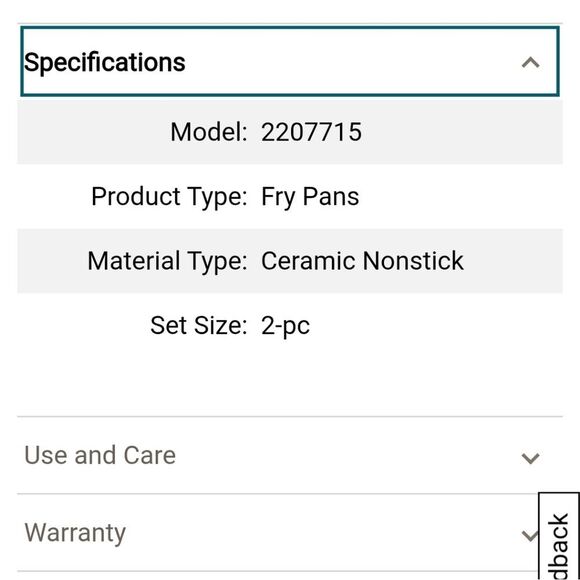 Calphalon Ceramic Non-Stick 8 & 10" Fry Pan Set- Silver Ash - Picture 10 of 13